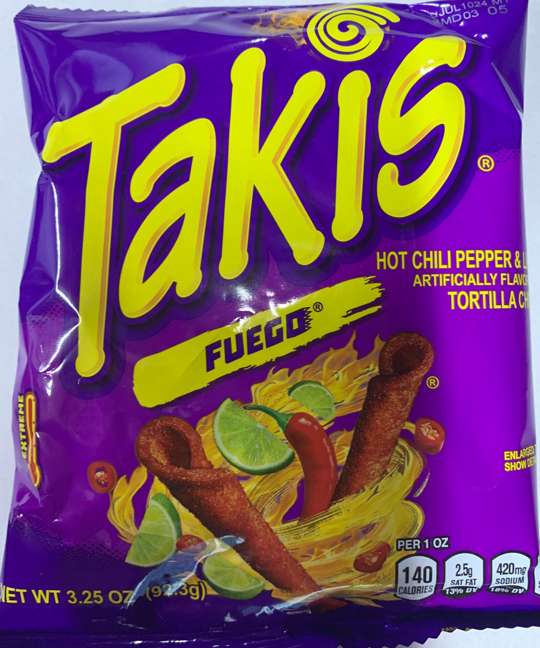 Takis • Fuego • 20 x 92.3g/Shipper – Spring International Pty Ltd